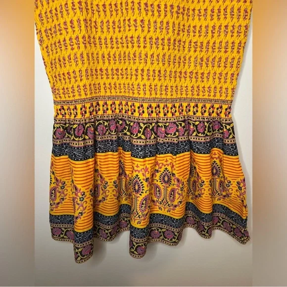 J Crew - Smocked skirt in sunny block print NWT Size 2 - Picture 4 of 10